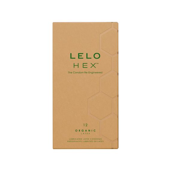 Презервативи LELO HEX Condoms Organic 12 Pack, тонкі та суперміцні | Зображення 1