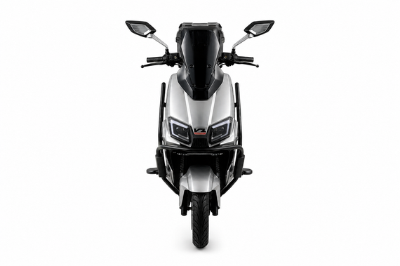 Електроскутер 2000W V-1 LFP 76.8 V 30 Ah LiFePO4, запас ходу 80 км, міський електроскутер із кофром Сірій | Зображення 3
