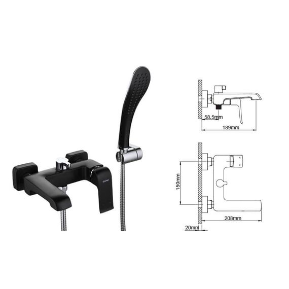 Змішувач для ванни Gappo Aventador G3250 | Зображення 1