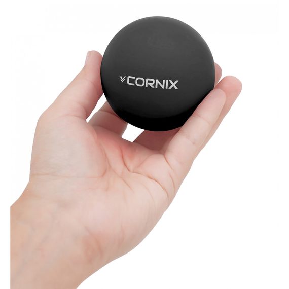 Масажний м'яч Cornix Lacrosse Ball 6.3 см XR-0118 Black | Зображення 1