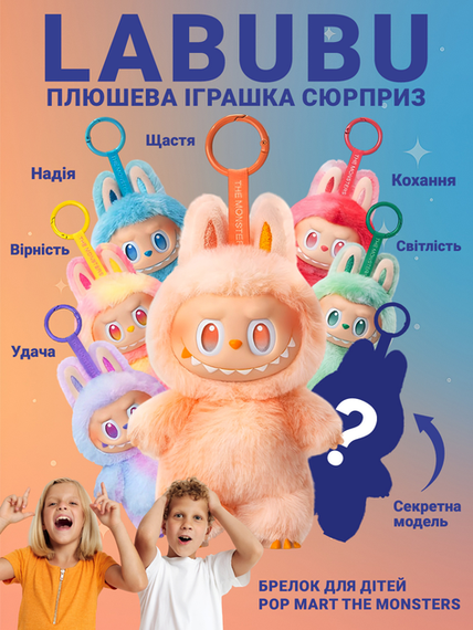 Игрушка-сюрприз Big into Energy Плюшевый брелок 2025 The Monsters 3 | Зображення 2