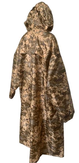 Плащ-дощовик Tactic4Profi оксфорд піксель зелений з кнопками та довгим рукавом | Зображення 2