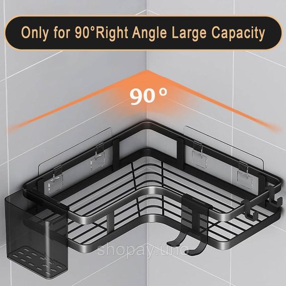 Угловые полки для ванной Corner Shower Caddy ∙ Компактное и удобное хранение аксессуаров Corner Shower Caddy | Зображення 3