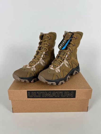 Берці Ultimatum Tracking Force B-107 Gore-tex,тактичні армійські берці ЗСУ, Військові берці гортекс Койот | Зображення 5