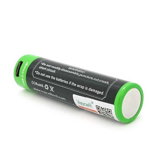 Акумулятор 18650 Li-Ion Vapcell P1838A, 3800mAh, 10A, 3.6V (2.5-4.2V) | Зображення 4