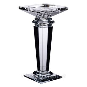 Подсвечник стеклянный на высокой ножке 9.5×9.5×20 см декоративный прозрачный HP-4-52S