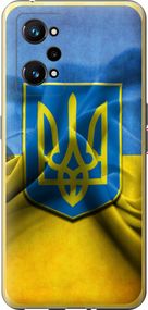 Чехол на Realme GT Neo 3T Флаг и герб Украины 1 "375u-2960-17620"