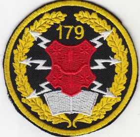 Шеврон 179 центр війська зв'язку (жовтий)