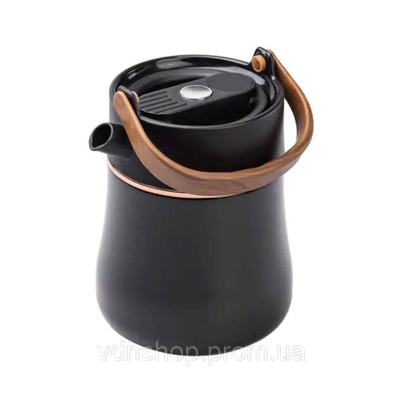 Чайник термос із датчиком температури та вакуумною ізоляцією 700 мл чорний HP-14-22B | Зображення 1