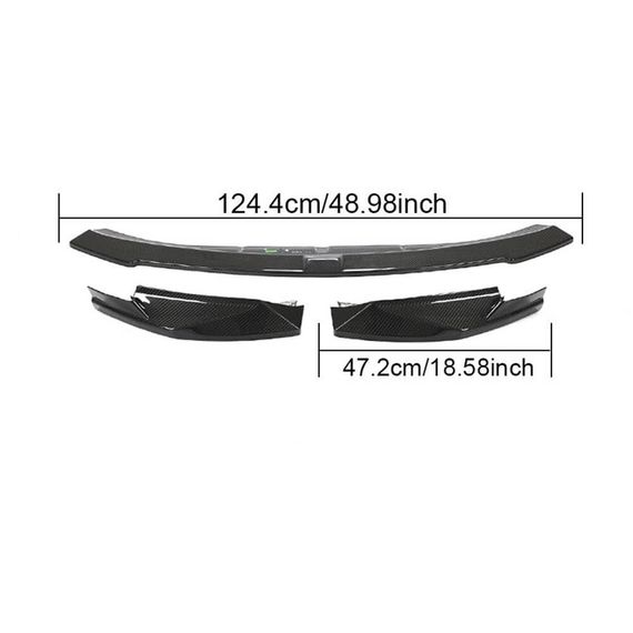 Накладка на передній бампер Lip V8 (для G82/G83, Карбон) для BMW 4 серія G22/23/26 2020- рр | Зображення 3
