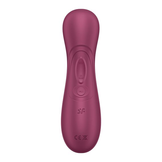 Вакуумний кліторальний стимулятор Satisfyer Pro 2 Generation 3 with Liquid Air (Без Bluetooth), Бордовий | Зображення 1