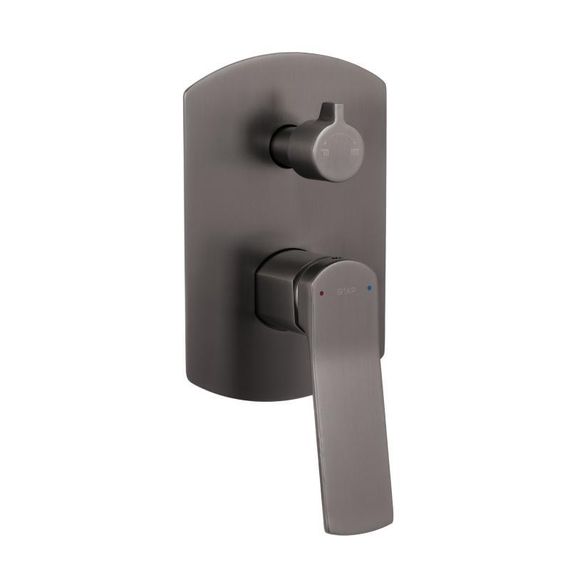 Душова система універсальна Qtap Slavonice прихованого монтажу на два споживача QTSLA113GMB45899 Gunmetal Black PVD | Зображення 5