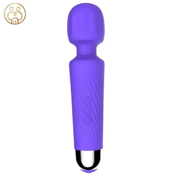 Вібратор мікрофон "Cordless Wand Massager", 20 режимів вібрації 8 рівнів інтенсивності, фіолетовий Sex Aura | Зображення 4