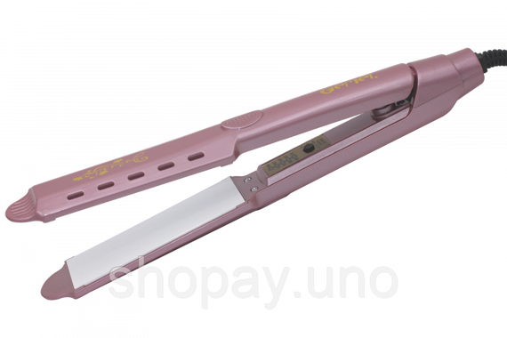 Праска - випрямляч для волосся Gemei GM-2957 Плойка з керамічним покриттям