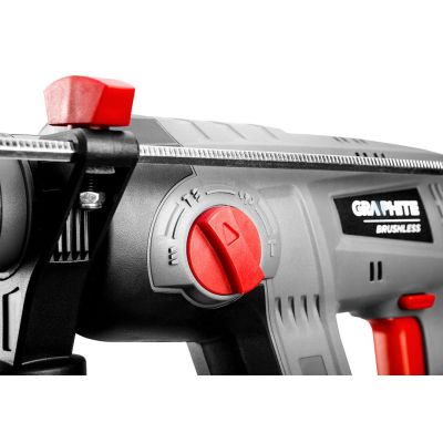 Перфоратор Graphite Energy+ SDS-plus, 18V, 2.2Дж, 2.26кг (без АКБ и ЗУ) (58G027) | Зображення 3