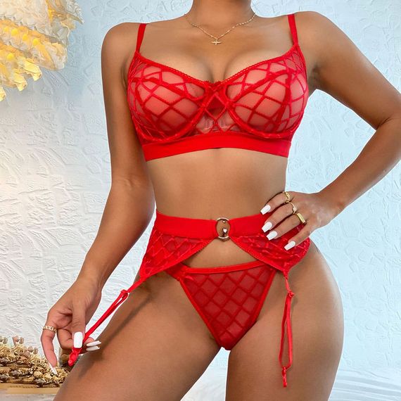 Еротичний комплект Babydoll M Червоний S19103IRD | Зображення 9