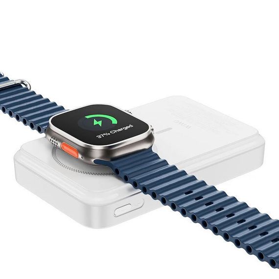 Портативное ЗУ Power Bank WIWU Wi-P061 22.5W+PD20W с БЗУ+iWatch with cable 10000 mAh White | Зображення 4