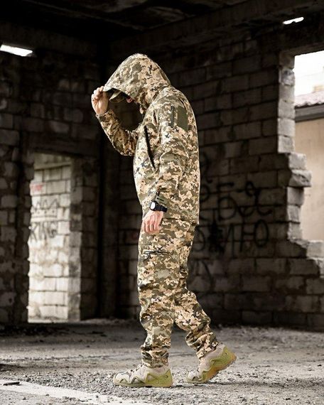 Демисезонный тактический костюм на флисе OMEGA  пиксель НП4882 | Зображення 2