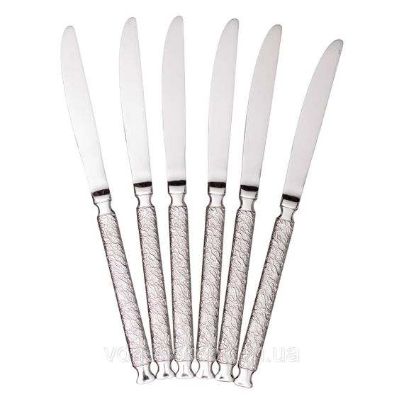 Набір столових ножів 6 (шт)  з нержавіючої сталі 23 (см) Срібло HP-8-37
