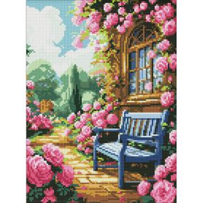 Алмазная мозаика "Цветочный сад" AMO8140, 30x40 см