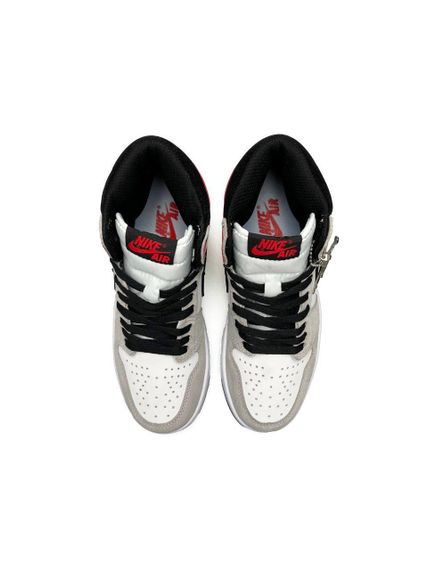 Жіночі кросівки N-ike Air Jordan 1 High Grey Black Red , В'єтнам , весна / літо / осінь | Зображення 1