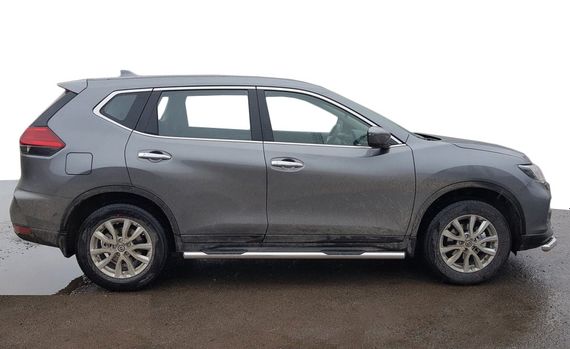 Боковые трубы (2 шт, нерж) для Nissan X-trail T32/Rogue 2014-2021 гг
