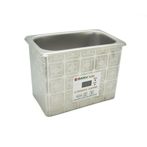 Ультразвукова ванна BAKKU BK3050 Два режими роботи (35W та 50W), металевий корпус (220*155*173) 1, 2 кг