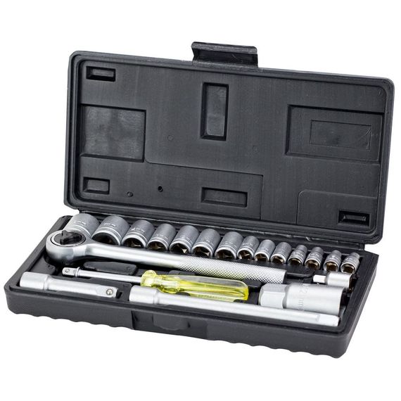 Набір насадок торцевих Grad 1/4", 3/8" в кейсі 20 шт (6003055)