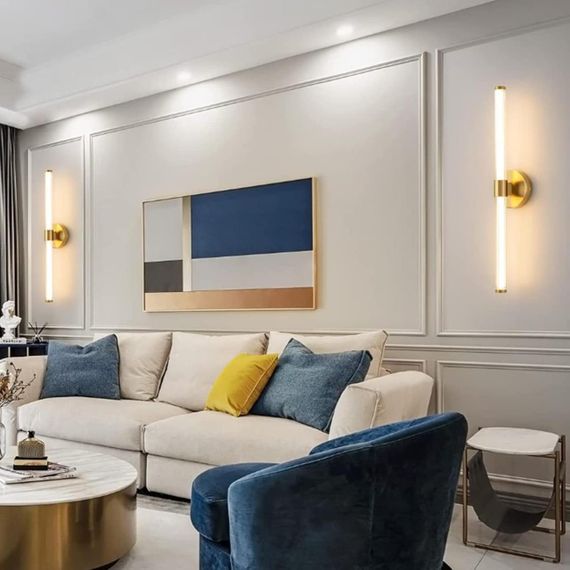 Светильник настенный LED, Бра золотистый 2W, 960 лм, 4000K современное освещение для ванной, спальни, гостиной | Зображення 3