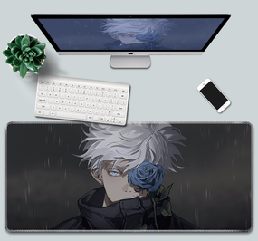 Игровая поверхность для мышки с Аниме принтом "Магическая битва/Jujutsu Kaisen" Сатору Годжо 800*300*3 мм 0323