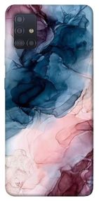 Чохол IBANAN Рожево-блакитні розводи для Samsung Galaxy M51