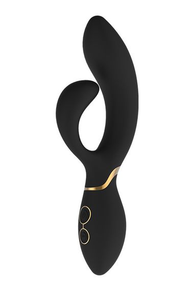 Вібромасажер кролик Dream Toys ELITE AMELIE LUXXE, Черный, Розмір посилки : 9,00 х 26,00 х 5,00