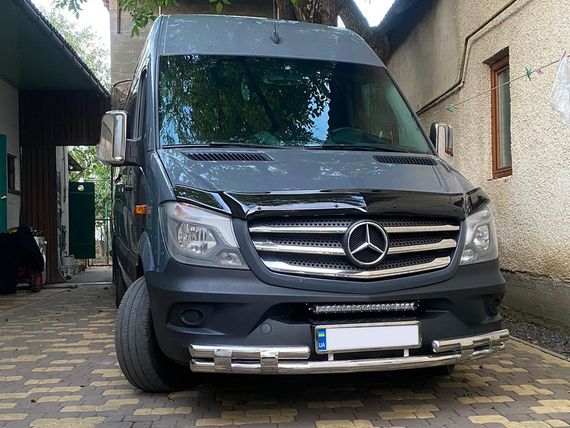 Передня нижня дуга Shark (нерж.) 2006-2013 для Mercedes Sprinter рр | Зображення 1