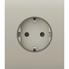 Ajax CenterCover (basic) [type F] ivory Фронтальна панель - Розетки
