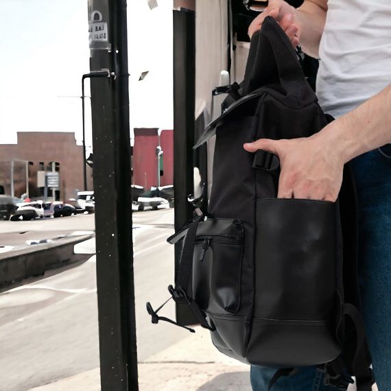 Городской практичный рюкзак, Молодежный практичный рюкзак для мужчин Походный для мужчины PE-74 | Зображення 4