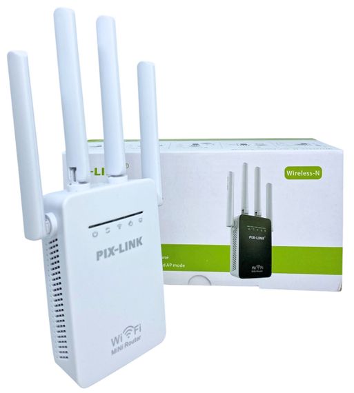 Репітер WiFi підсилювач розширювач сигналу вай фай ретранслятор точка доступу до інтернету Pix-Link LW-WR09 | Зображення 1