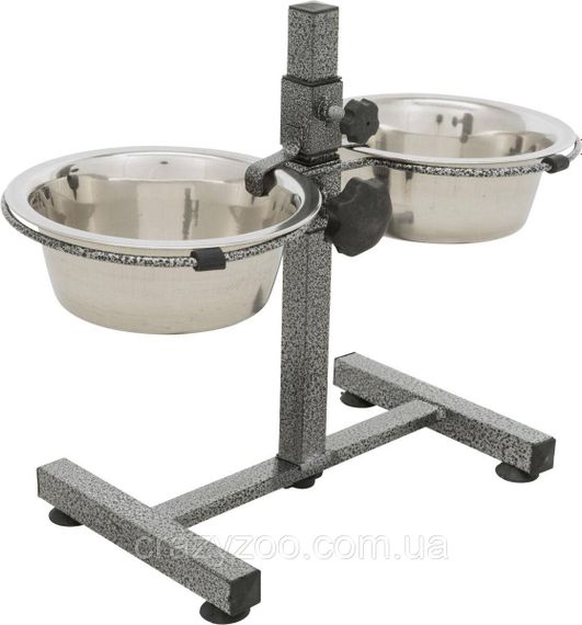 Миски на стійці для собак Trixie металеві 2х21 см 1.8 л TX-24921