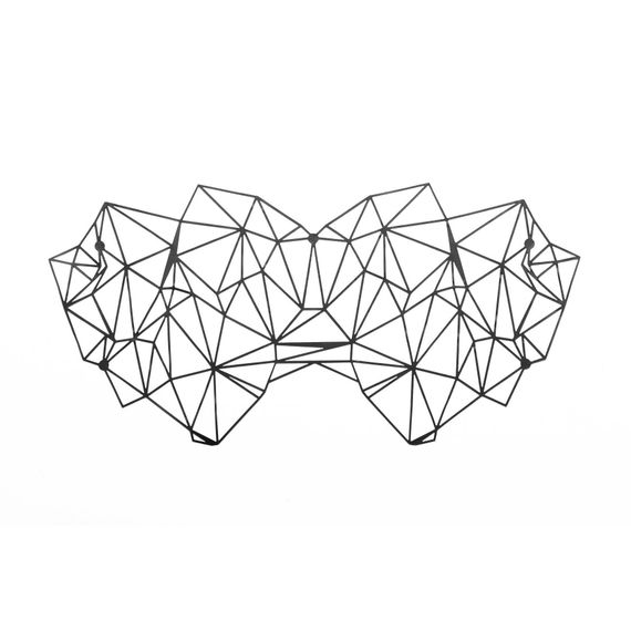 Маска на лицо виниловая Bijoux Indiscrets - Kristine Mask (клеевое крепление, без завязок), Черный