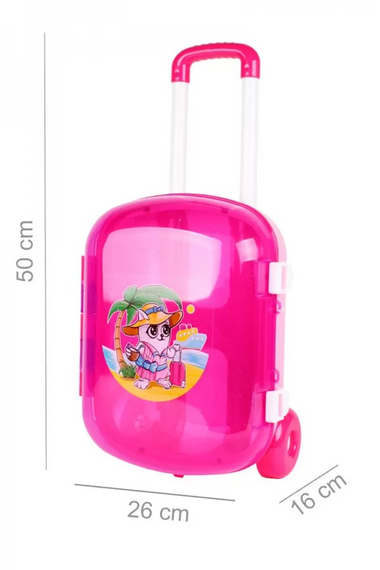 Игрушечный чемодан для игрушек 7037TXK розовый | Зображення 3