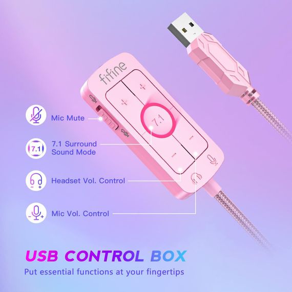 Навушники Fifine H9P Pink (H9P) | Зображення 4