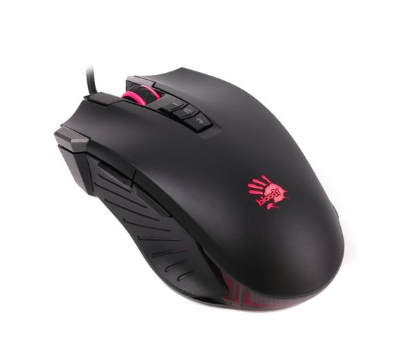 Миша ігрова A4-Tech Bloody V9M, чорна, з підсвічуванням, USB