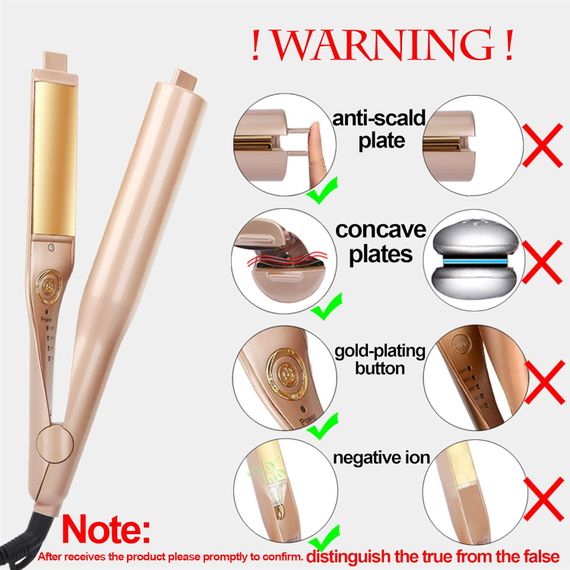 Плойка спиральная HAIR CurlingIron 2в1 WA-1 ∙ Универсальная плойка WA-1 для завивки и выпрямления волос | Зображення 5