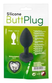 Анальна пробка You2Toys Silicone Butt Plug, чорна