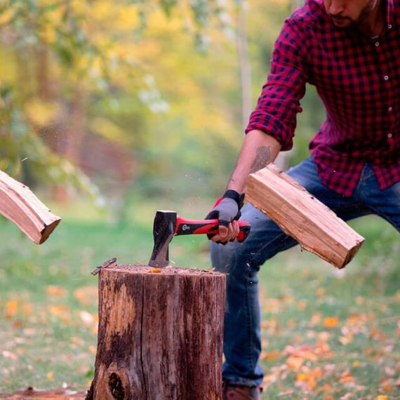 Колун кований 1000 г, ручка з фібергласу INTERTOOL HT-0274 | Зображення 9