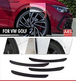 Накладки на арки DPT (4 шт, чорні) для Volkswagen Golf 7/E-Golf 2012-2020 рр
