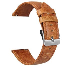 Шкіряний ремінець для годинника Samsung Galaxy Watch 42 mm (SM-R810) - Light Brown