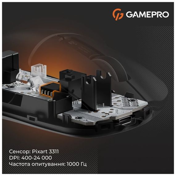 Мишка GamePro Genesis Ranker Wireless/Bluetooth/USB Black (GM012B) | Зображення 2