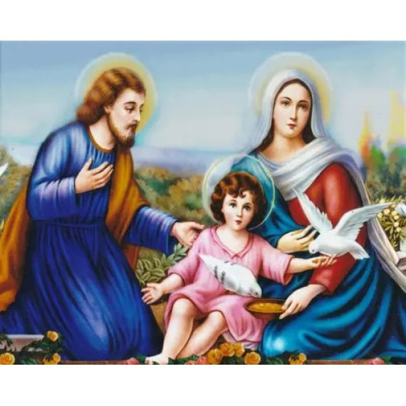 Алмазна мозаїка Ікона Свята родина 40х50 см ColorArt  SP042 | Зображення 1
