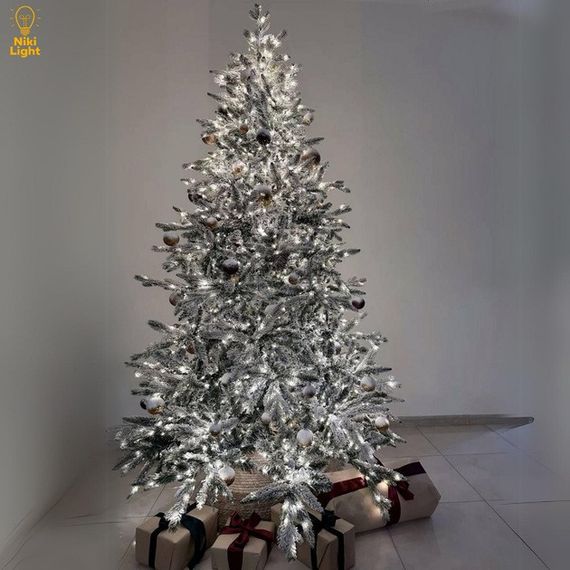 Гірлянда нитка крапля роси 200 метрів 2000 LED ламп Біла Роса з пультом | Зображення 1