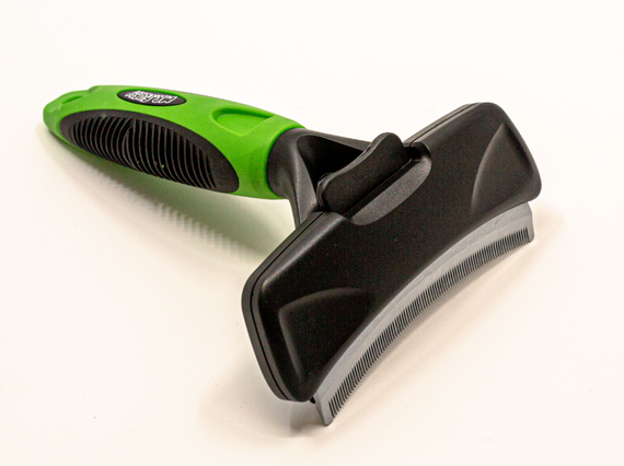 Гребінець-граблі для собак та котів Mr.Fluffy Pet self claening deshedding tool, large | Зображення 2